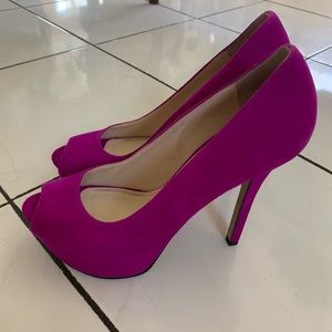 Enzo Angiolini “Eatanen” Dark Pink Suede